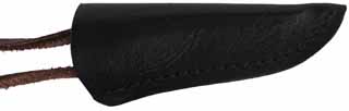 Neck Sheath
for a small knife,
accepts blades up to 2-1/2" length